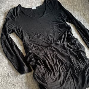 Thyme Maternity Black Maxi Dress